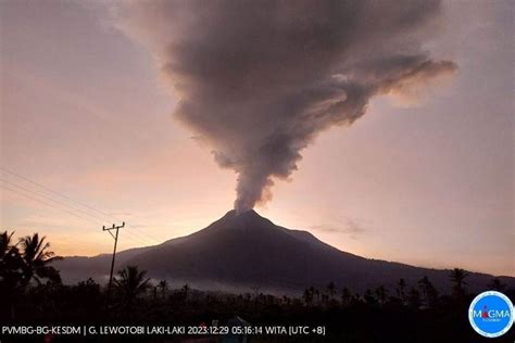 PVMBG Petakan Desa Dalam Kawasan Rawan Bencana Erupsi Di Flores Timur