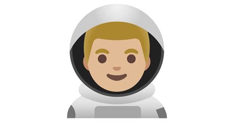 Tradu Es Do Emoji Astronauta Homem Pele Morena Clara Em Mais De