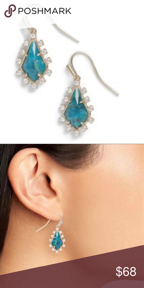 Kendra Scott Juniper Drop Earrings In Aqua Apatite