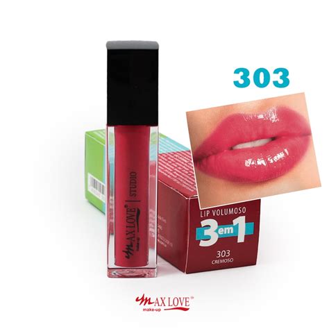 Gloss Lip Volumoso Max Love Make Up Em Vitamina E Cido Hialur Nico