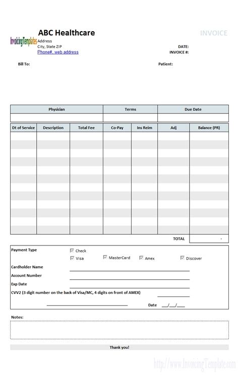 Insurance Invoice Template Invoice Template Ideas