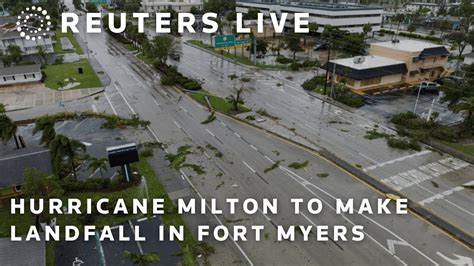 Live Hurricane Milton Lashes Fort Myers After Making Landfall In