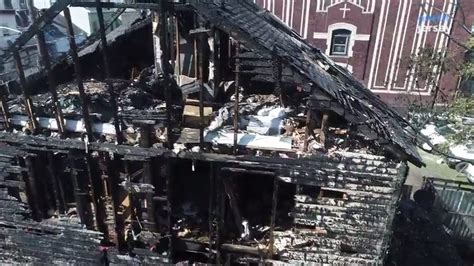 Drone Footage Of The Aftermath Of The Paterson 5 Alarm Fire