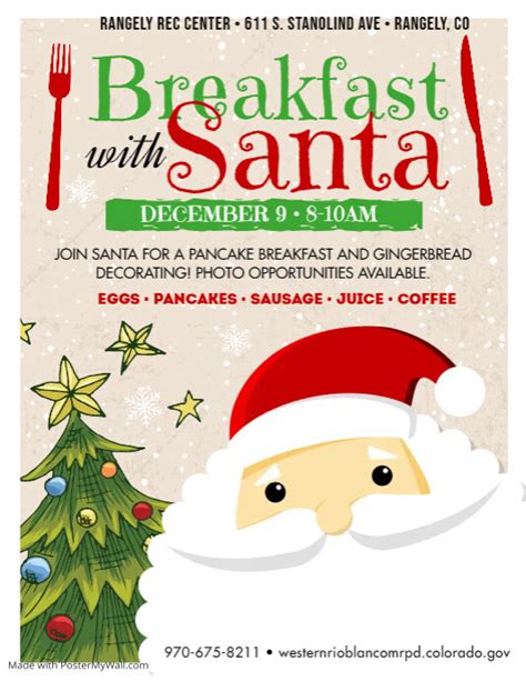 Breakfast With Santa Flyer Postermywall