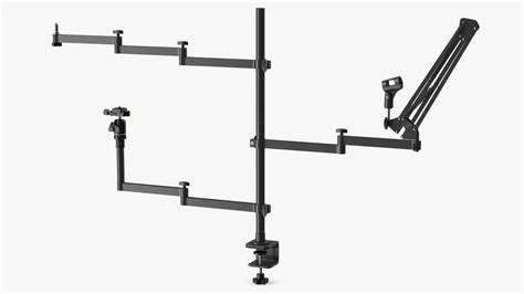 Multifunction Boom Arm Desk Mount Stand 3d Model 34 3ds Blend C4d