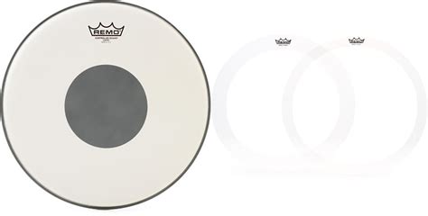 Remo Controlled Sound Coated Drumhead 14 Inch With Black Reverb