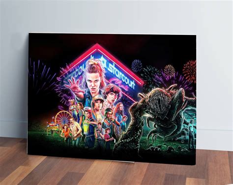 Cuadro Stranger Things 526 70100 Mdf Memoestampados Memo Estampados