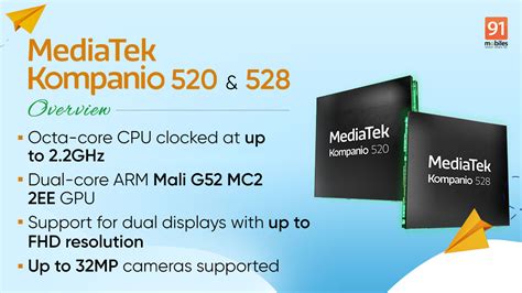 MediaTek Kompanio 520 Kompanio 528 Overview 91mobiles