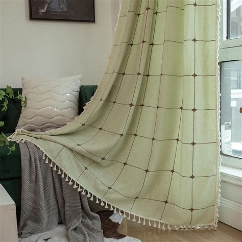 Amazon Deeprove Green Boho Curtains For Bedroom Inches Long