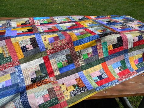 Scrappy Log Cabin Quilt Queen Sized By Upnorthcrafter On Etsy