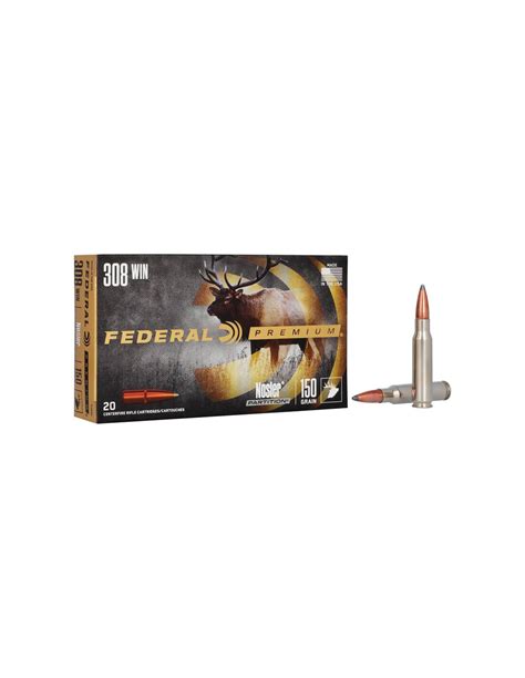 Munición Metálica Federal Nosler Partition 308 Win 150 Grains