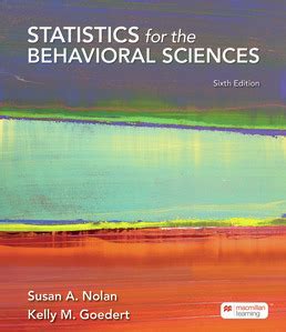 Statistics For Behavioral Sciences Macmillan Learning