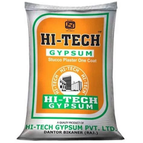 White Hi Tech Gypsum Powder Grade Super Fine Packaging Size 15kg At