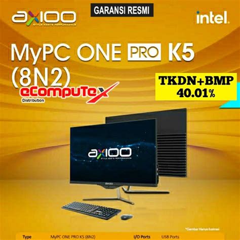 Jual PC AIO AXIOO MYPC ONE PRO K5 8N2 3 I5 RAM 8GB 256GB 21 5 FHD