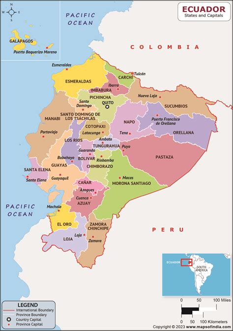 Map Of Ecuador Provinces - Sena Xylina