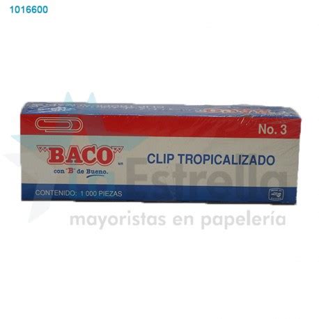 CLIP BACO TROPICALIZADO 3 C 1000 100