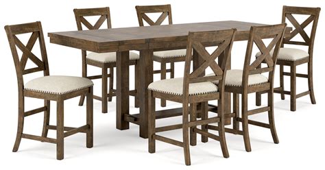 Moriville Counter Height Dining Table And Barstools D D By