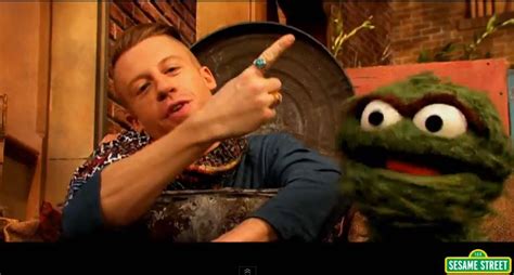 Macklemore Oscar Parody Thrift Shop On Sesame Street