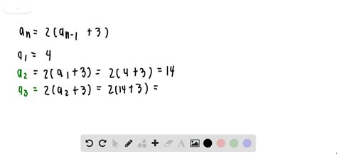 Solved Recursive Sequences A Sequence Is Defined Recursively By The