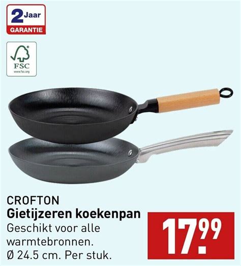 Crofton Gietijzeren Koekenpan Aanbieding Bij Aldi