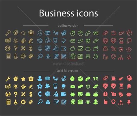 Vector Icons Business Mi N Ph Tuy T P Ks Kho Stock