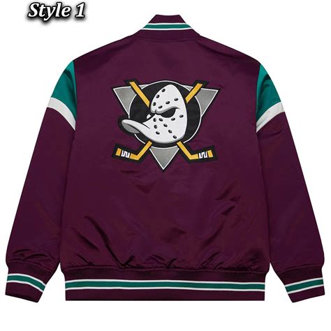 Satin Purple Heavyweight Anaheim Ducks Jacket