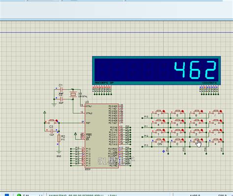 单片机44矩阵键盘简易计算器proteus仿真代码 51单片机