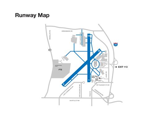 CAK Airport Map | Akron-Canton Airport » Akron-Canton Airport