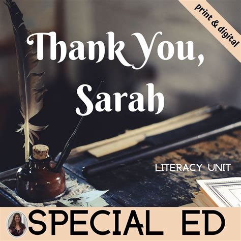 Thank You Sarah For Special Education Thanksgiving Read Aloud • Special