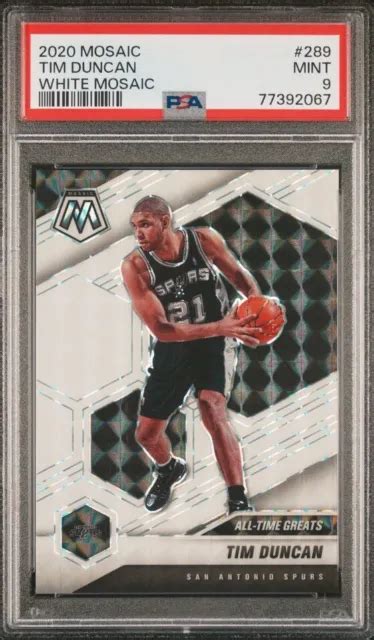 Panini Mosaik All Time Gr Ssen Weiss Prizm Tim Duncan Psa