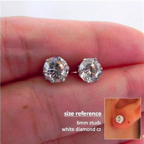 Diamond Stud Earrings For Men Sizes