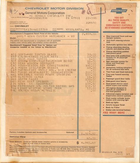 Original Window Stickers For Vehicles at Ashley Smalley blog