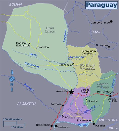 Mapa Del Paraguay Con Sus Departamentos Y Capitales at Weblucablog Blog