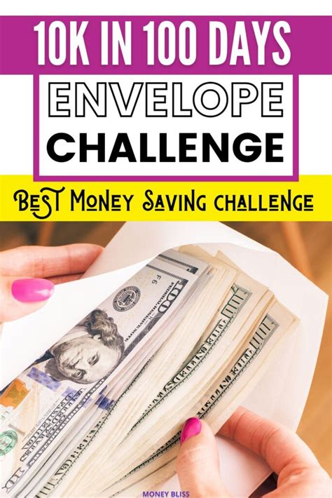 The 10k In 100 Days Envelope Challenge Save To Make It Work For You