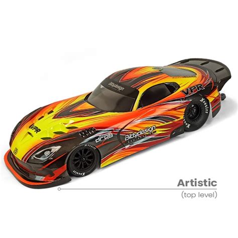 BittyDesign VPR 1 10 No Prep Street Drag Racing Clear Body