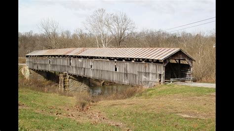 Beech Fork Covered Bridge Mt Zion Youtube