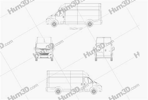 Citroen Jumper Kastenwagen L H Blueprint Dmodels