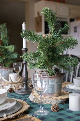 Rustic Buffalo Check Holiday Tablescape North Country Nest