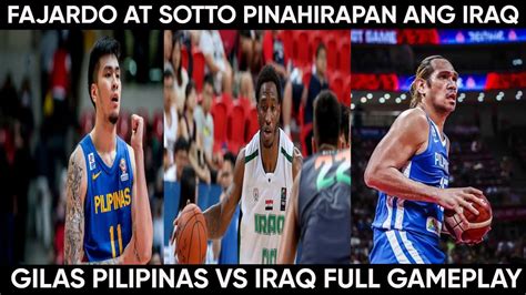 Gilas Pilipinas Vs Iraq I Full Game Highlights I Kai Sotto At Fajardo