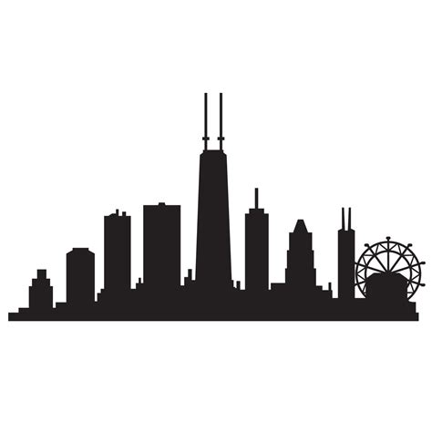 Images For Chicago Skyline Stencil Outline ClipArt Best, 40% OFF