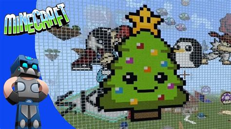 Arbolito Navidad Pixel art Minecraft Tutorial Como hacer un Árbol de