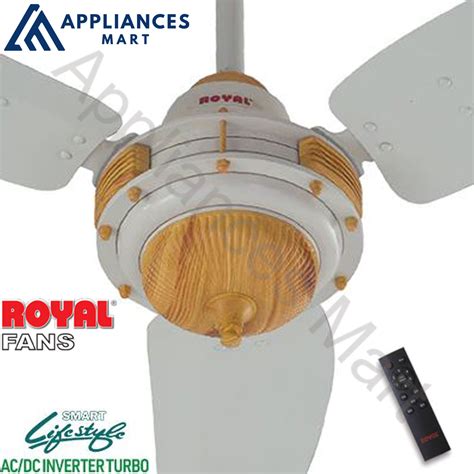 Royal Fans Ac Dc Inverter Ceiling Fan Imperial Model Remote Control