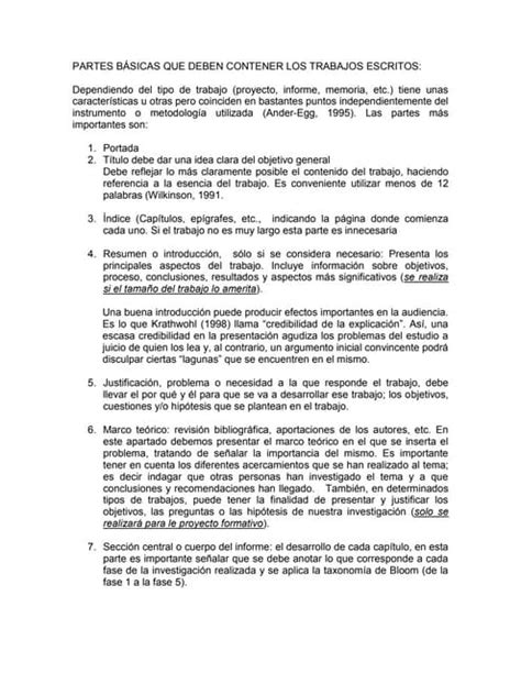 Modelo Para Desarrollar Un Trabajo Escrito Pdf