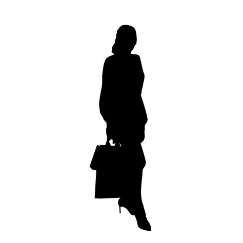 Free Woman With Shopping Bag Svg Mediamodifier