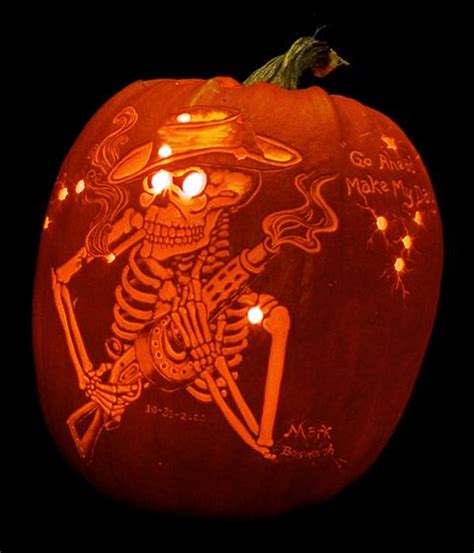 30 Skull Pumpkin Carving Ideas Do It Yoself Pinterest