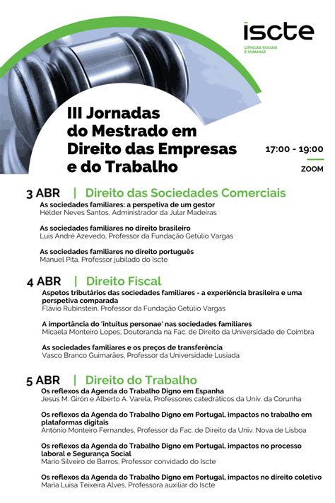 Direito Do Trabalho Mestrado - Mestrado em Direito das Empresas e do Trabalho