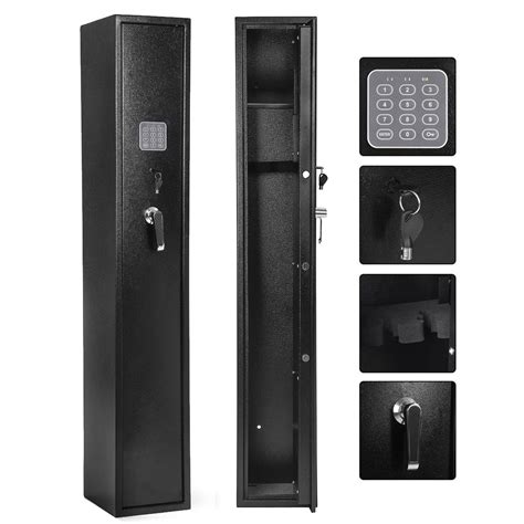 3 Gun Rifle Gun Safe, Security Gun Cabinet, Slim Storage Lock Box, Digital Electronic Keypad and ...