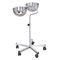 Double Bin Surgical Basin Stand Bs Tali Medical Trolley Mounted