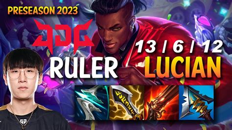 Jdg Ruler Lucian Vs Varus Adc Kr Ranked Youtube