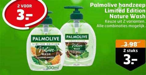 Palmolive Handzeep Limited Edition Nature Wash Aanbieding Bij